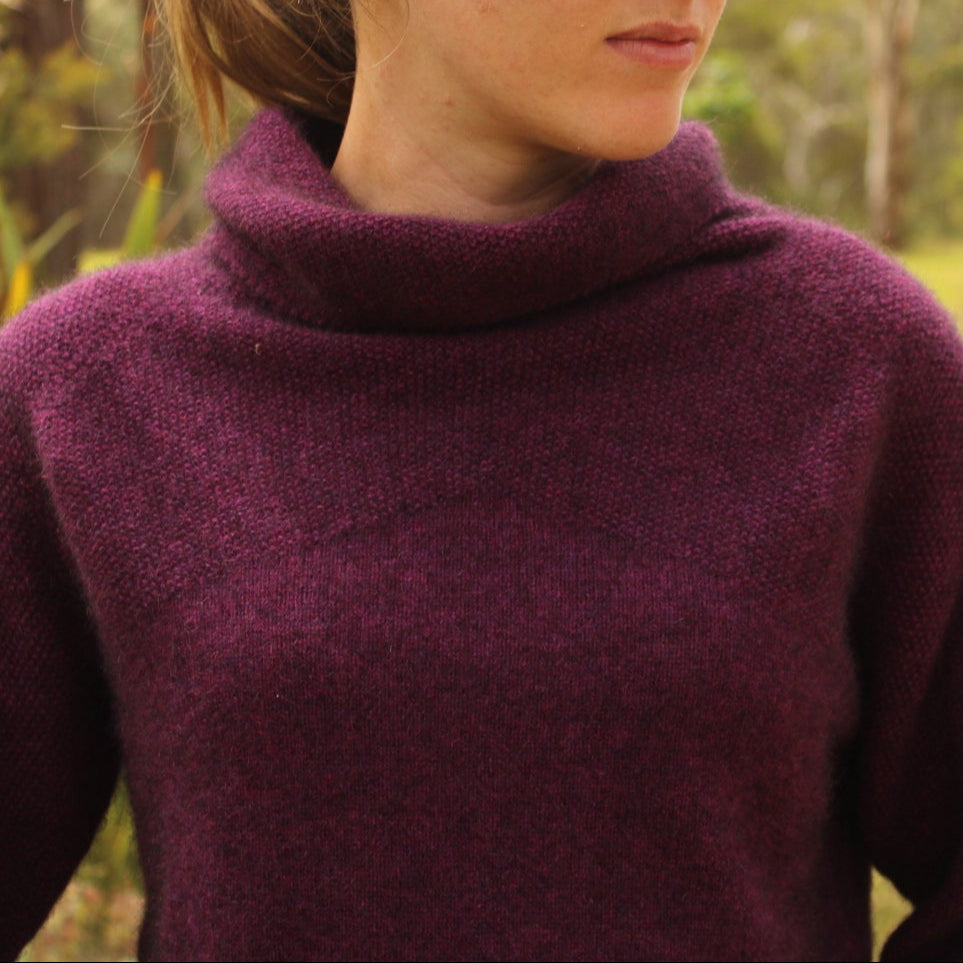 Noble Wilde Knitwear possum silk and wool from New Zealand.