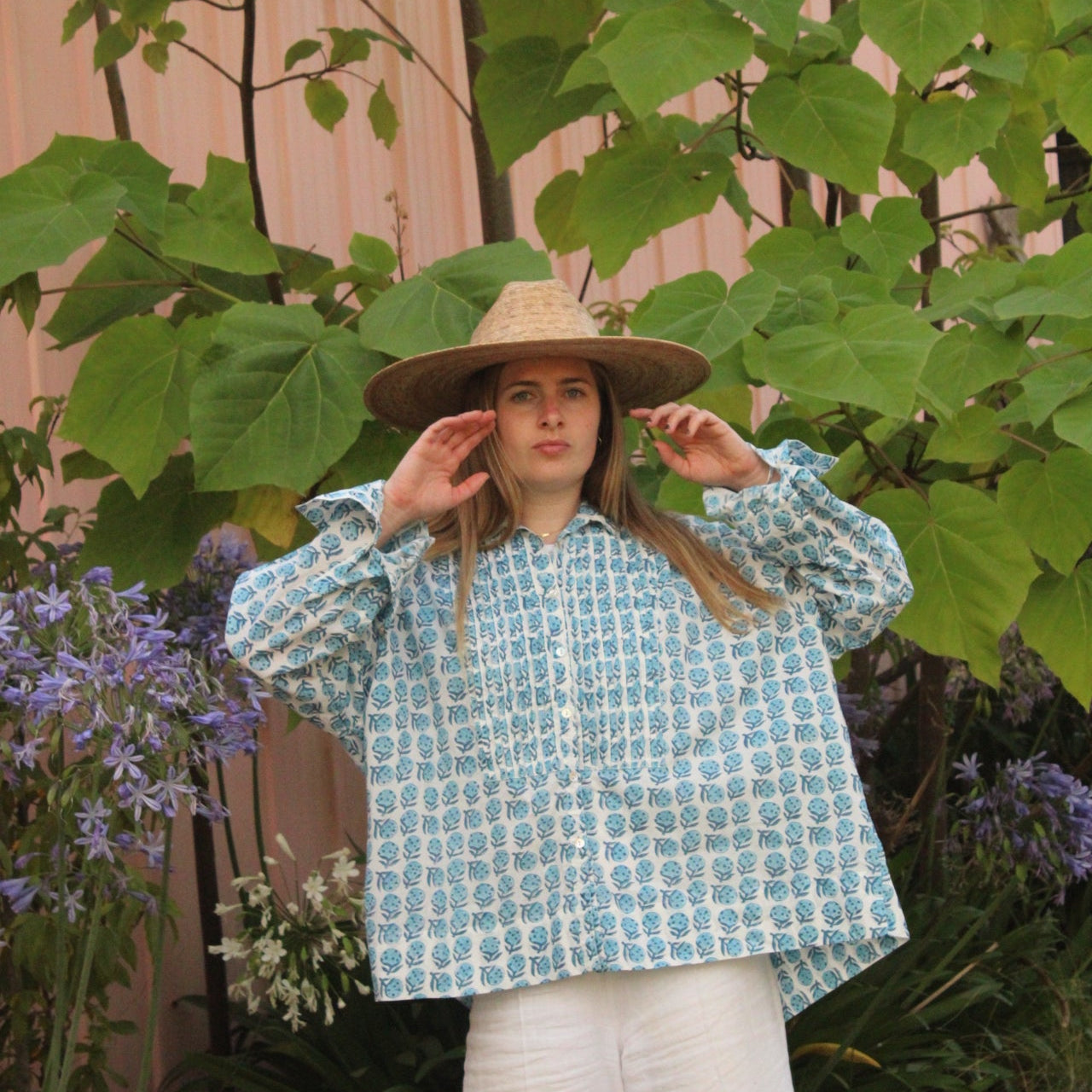 Mandalay Designs - Pomegranate Shirt - Blue