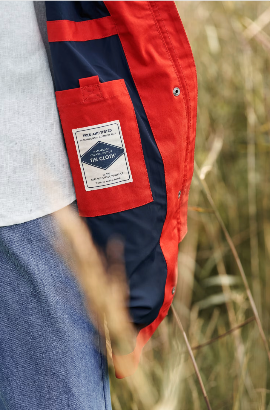 SEASALT's Cloudburst Mac in Tomato, tincloth