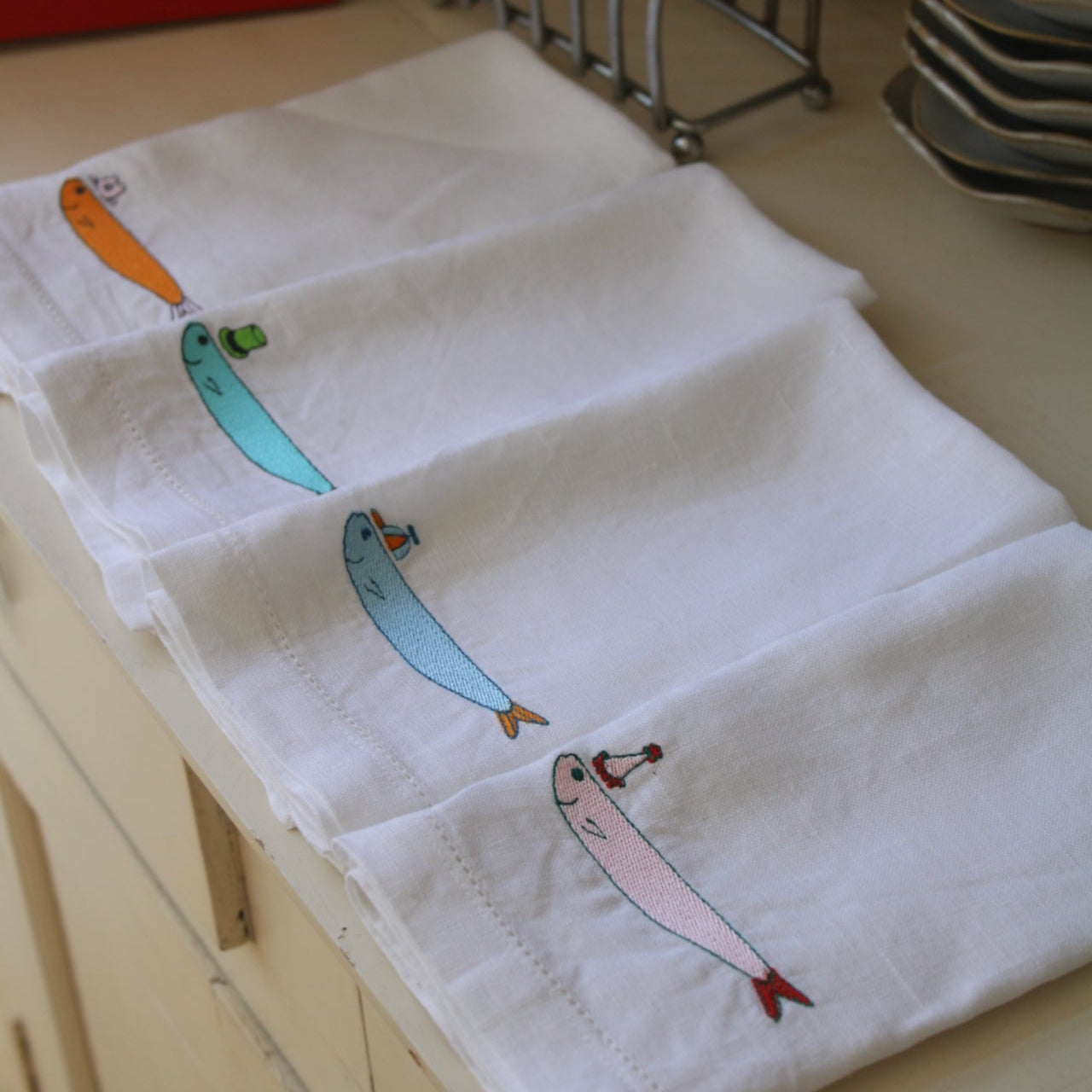 Napkins - Sardines Set of 4