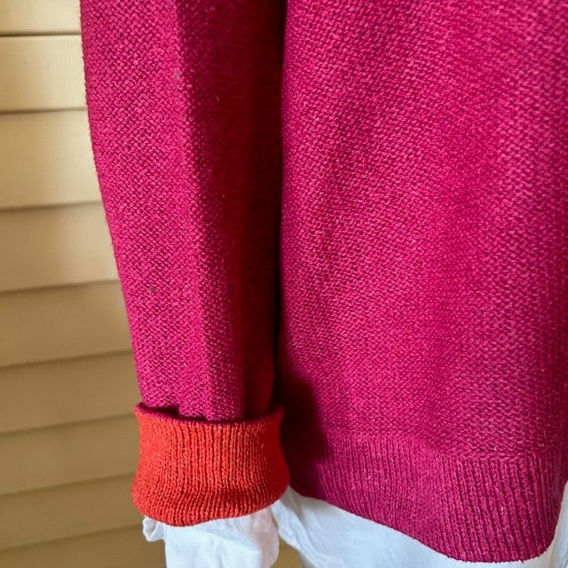 Pink and Orange - quality Hand Knit.