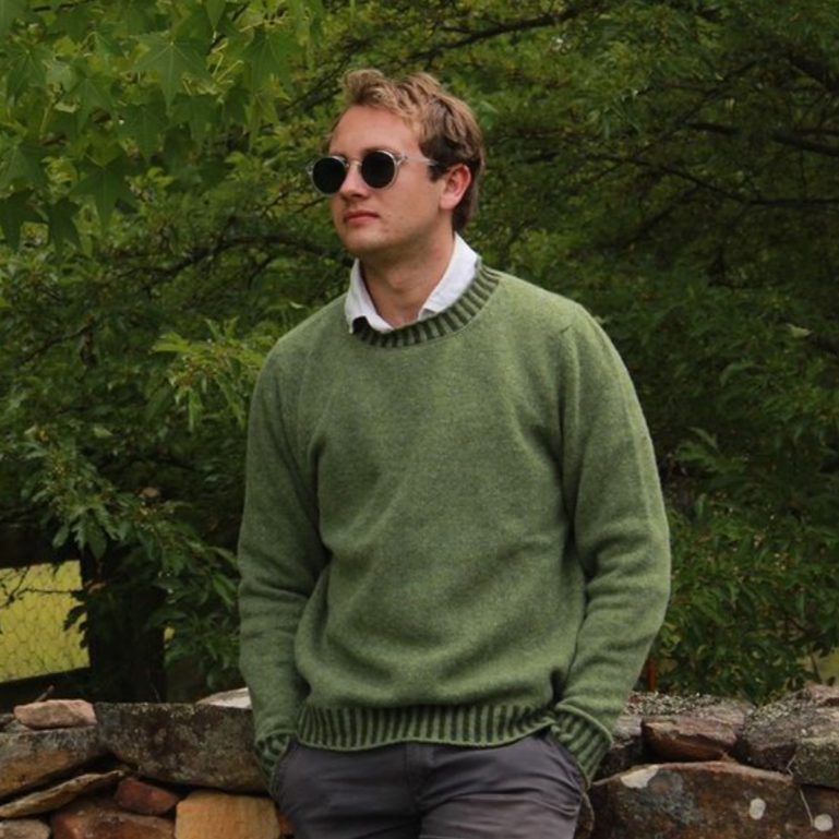 Eribe Men's Sweater - in green.