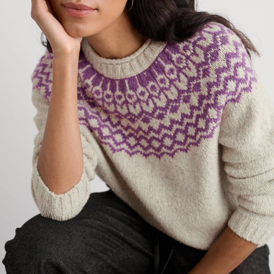 Seasalt Merino wool fairisle jumper for women