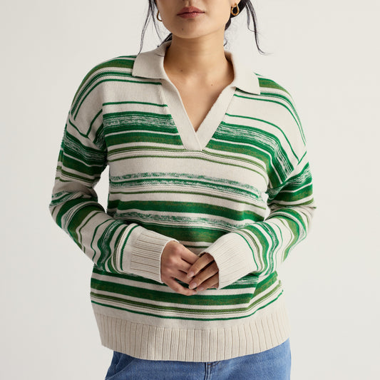 Seasalt Bird Flight Jumper Corula Chalk Bright Green
