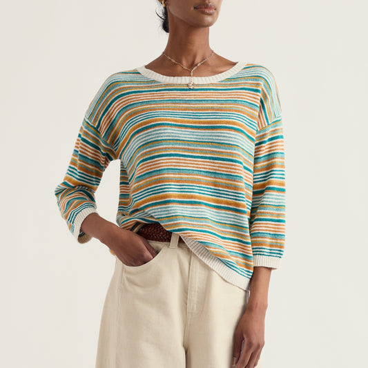 Seasalt Jumper multi coloured stripes