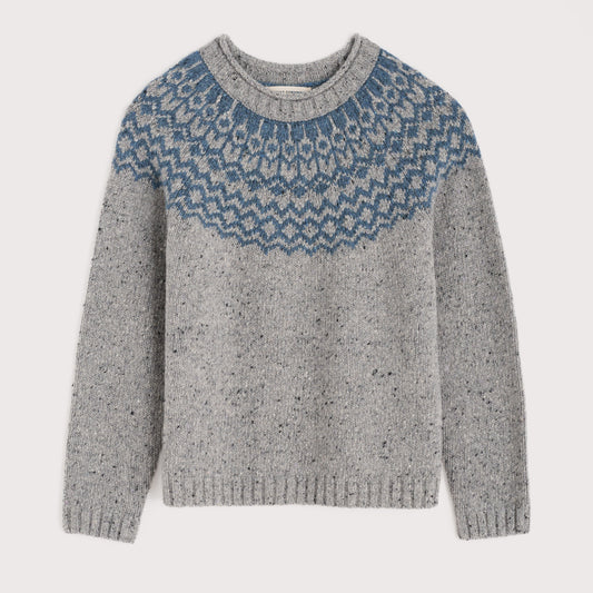 Seasalt Chunky Merino jumper with fairisle pattern. Quality knitwear