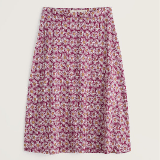 Seasalt Rose Skirt Calf Painted Asters Dark Freesia