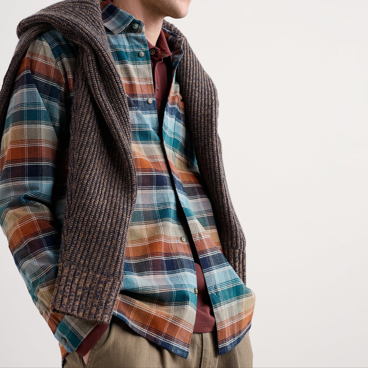 Plaid brushed cotton shirt from Seasalt