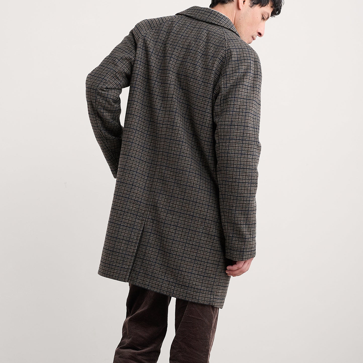 Wool blend men's overcoat from Seasalt.