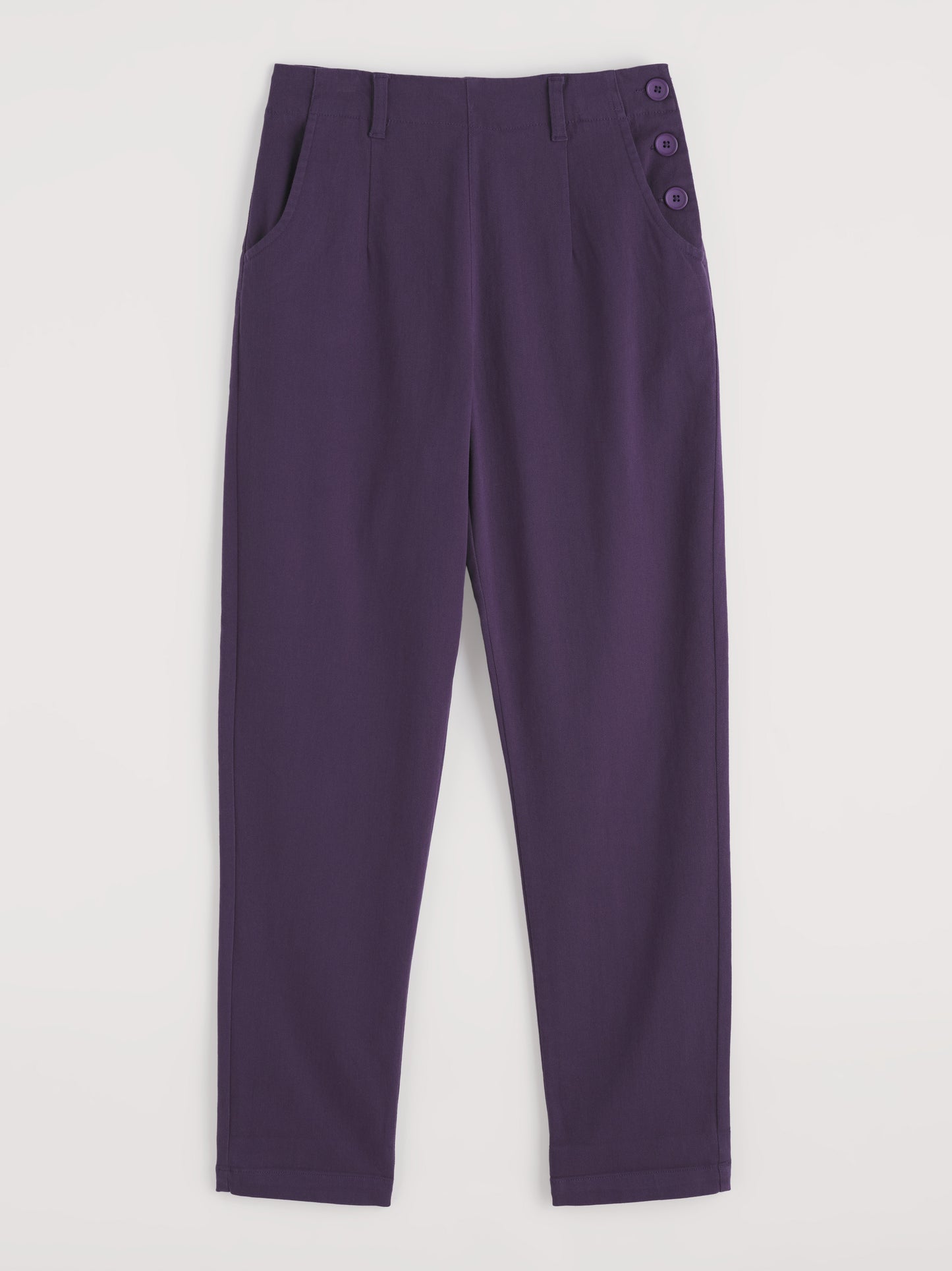 Seasalt Cornwall Womens Cotton BPants in Purple