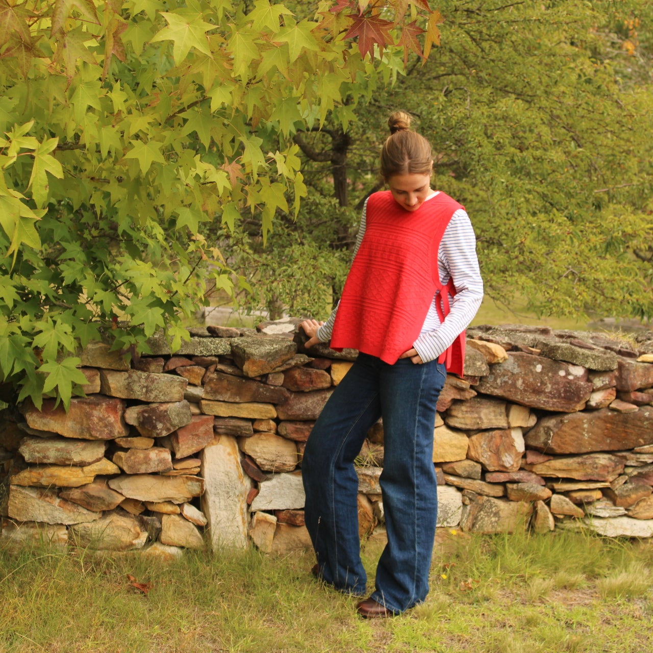 Sibyl vest from Mansted in Red