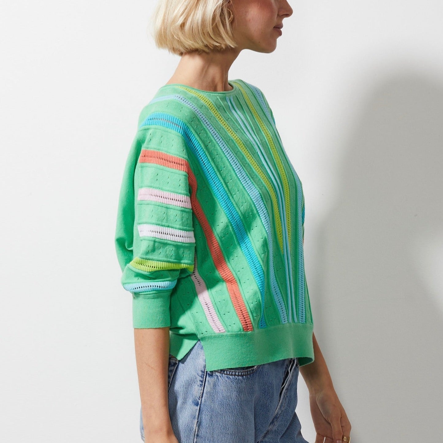 Zaket and Plover's Breeze & Brights Jumper in Green