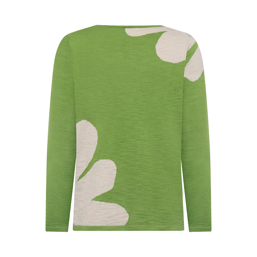 The Leana long sleeved Top in green by Mansted