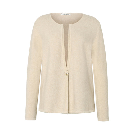 The Mona Cardigan by Mansted in Light Oat