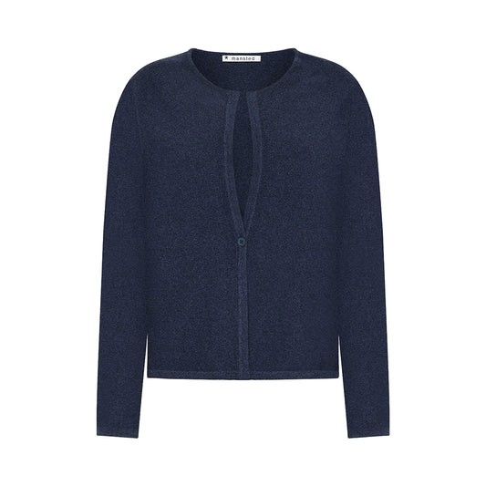 The Mansted Mona Cardigan in Navy Midnight Blue for women