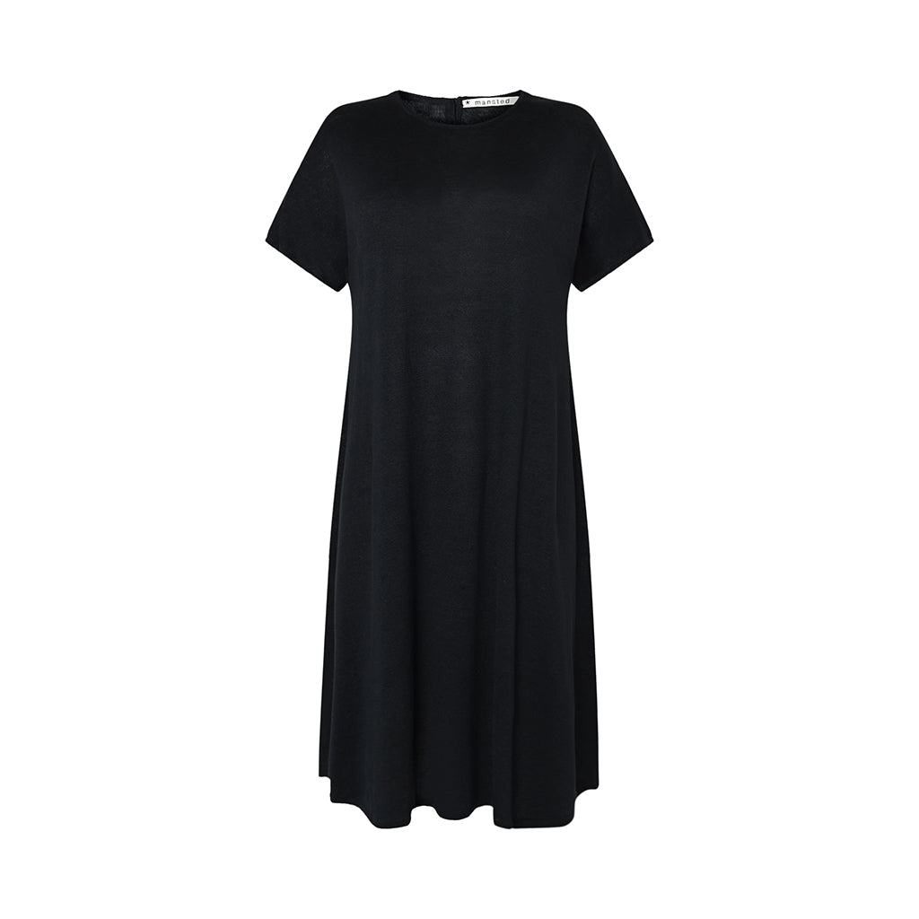 The Pilu Linen Hemp Dress in Black by Mansted