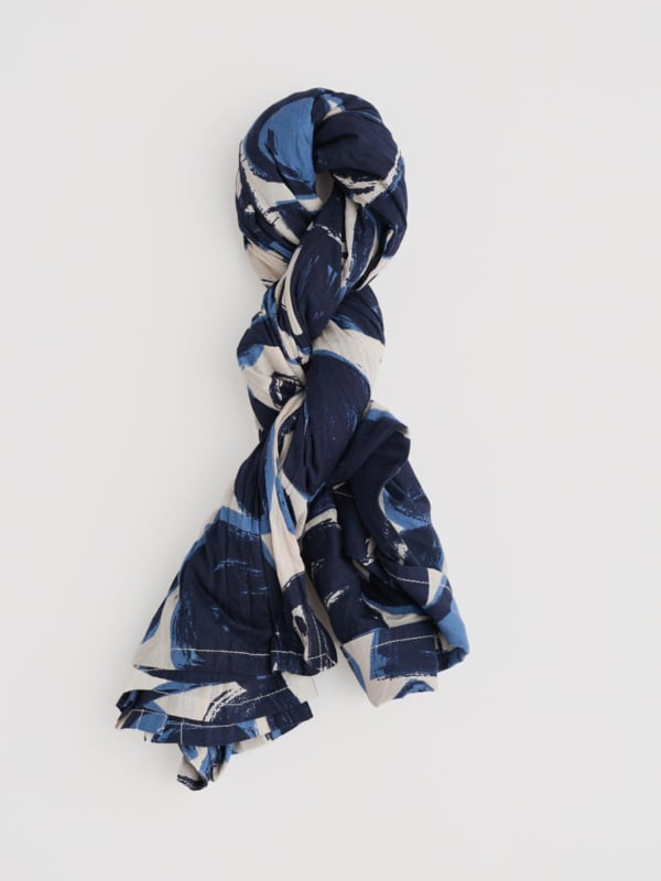 The Larissa cotton Shirt in Pebble Monoprint Aran by SEASALT