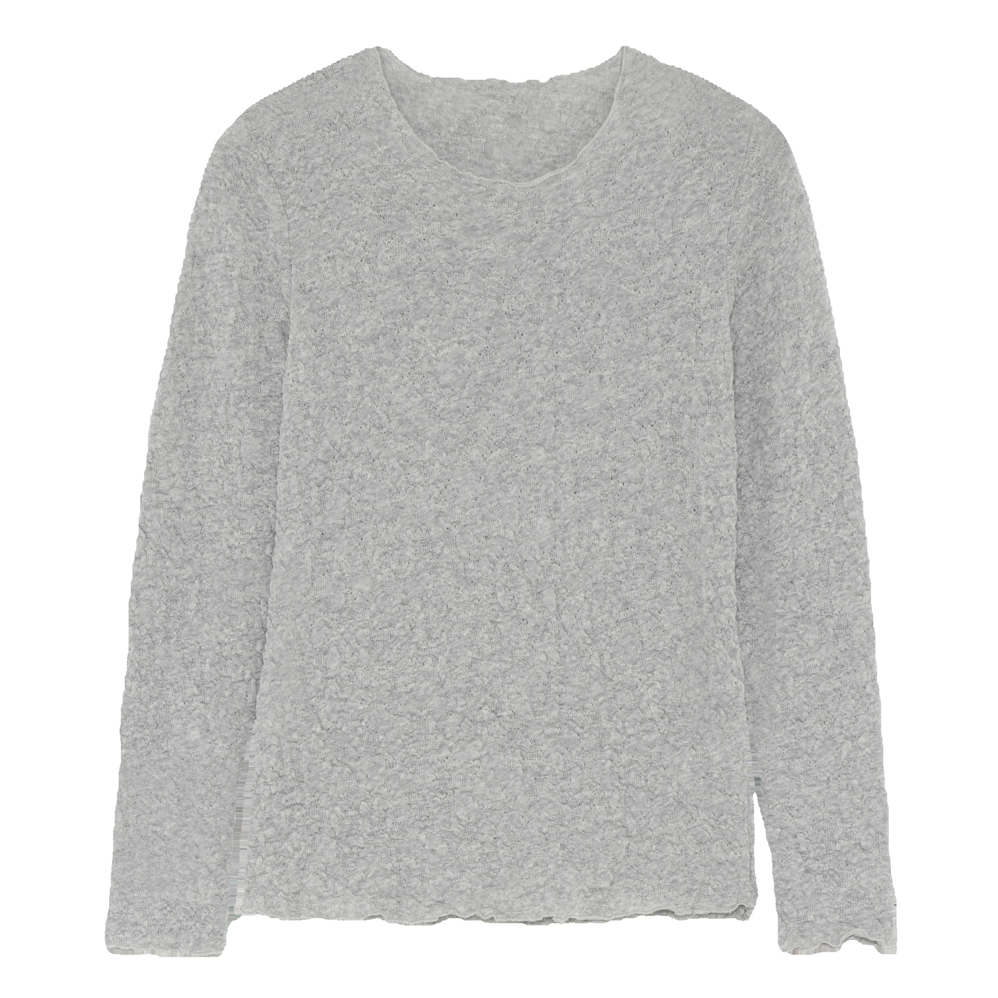 By basics merino wool top. Bubble wool grey.