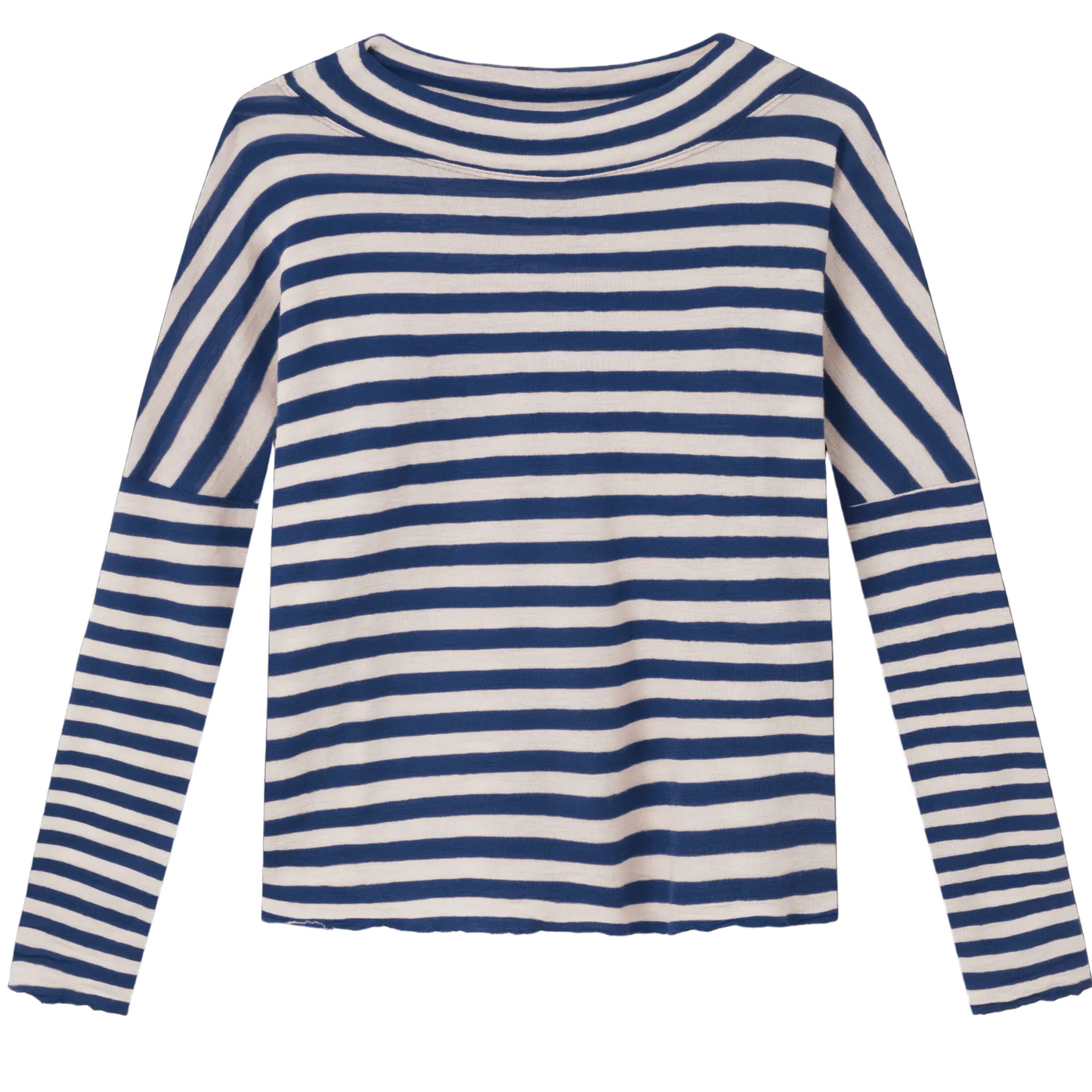 By Basics merino wool striped top.