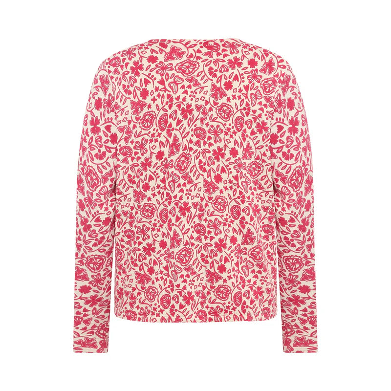 Manstes Cotton lightweight cardigan in red