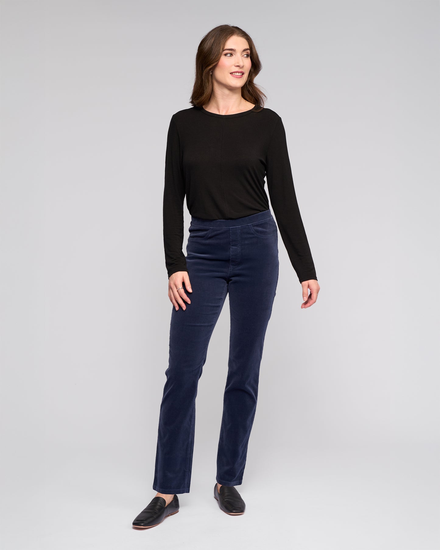 Women's Cord pants in Slate