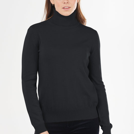 Classic Roll Neck - Black - Bridge and Lord