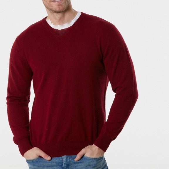 Men's Crew Jumper Bordeaux Berrima's Overflow