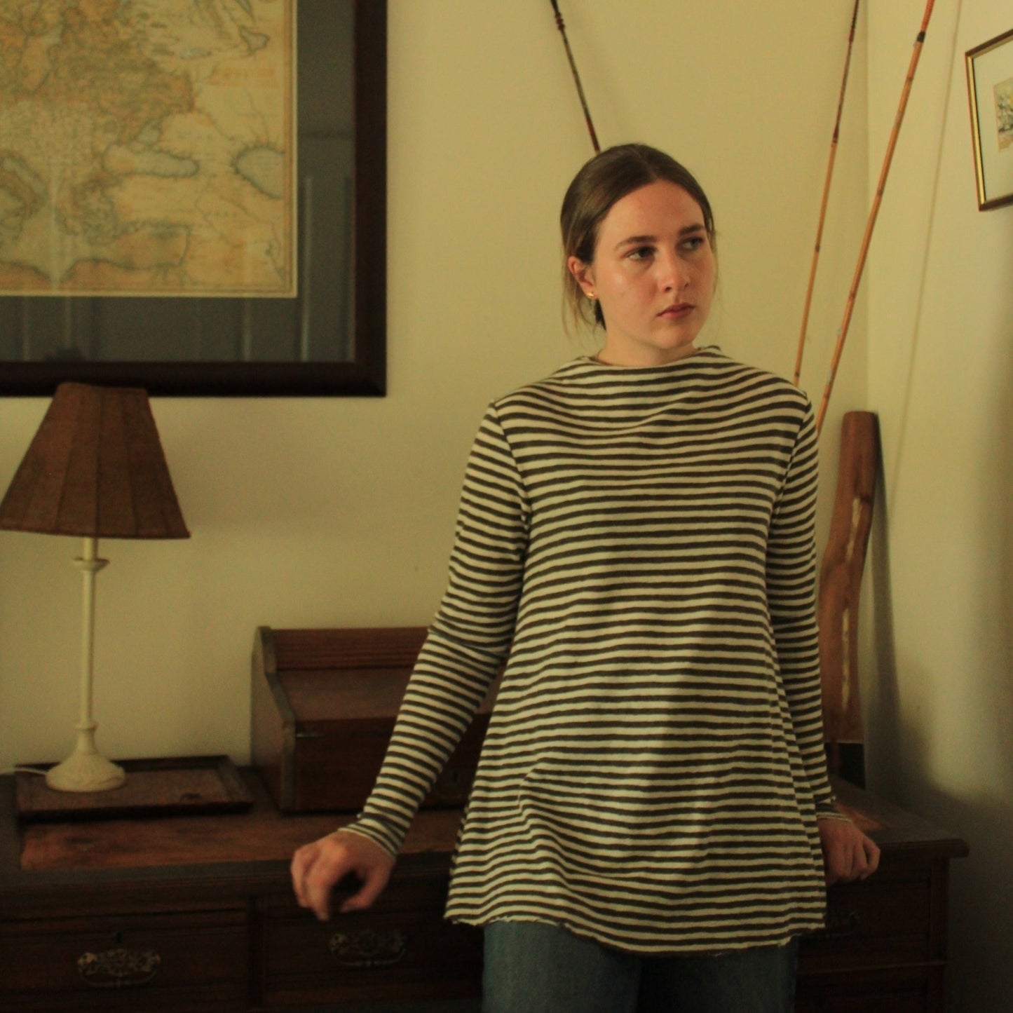 By Basics top stripe.