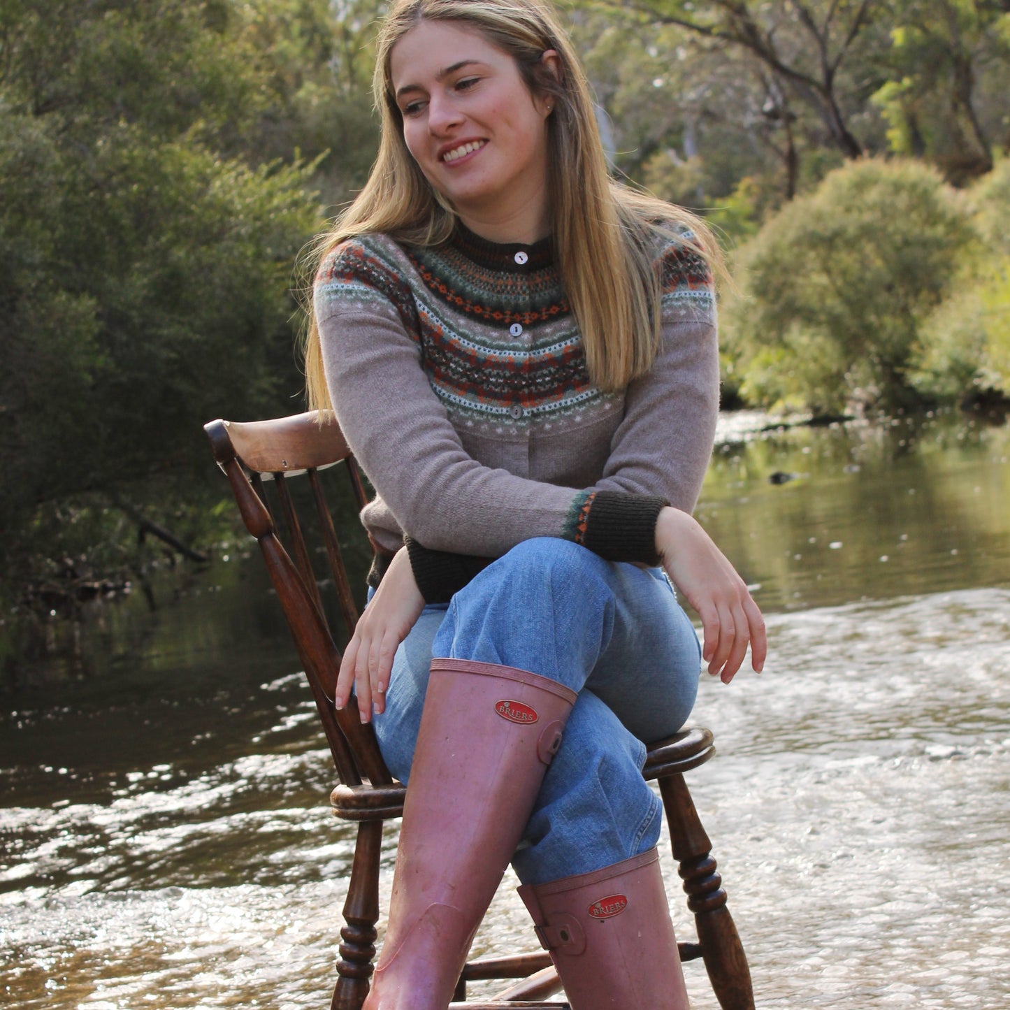Eribe Alpine Cardigan in Birch.