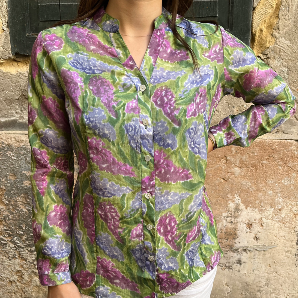 Xiwikj Silk Shirt