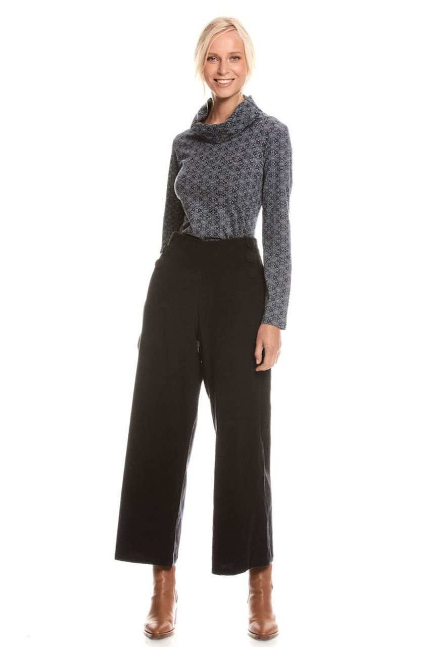 Talia Baby Cord Palazzos - Navy