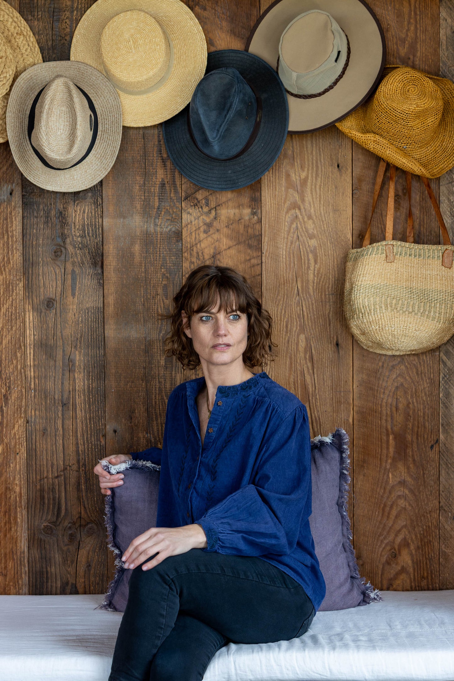 Vines Cord Shirt - Indigo