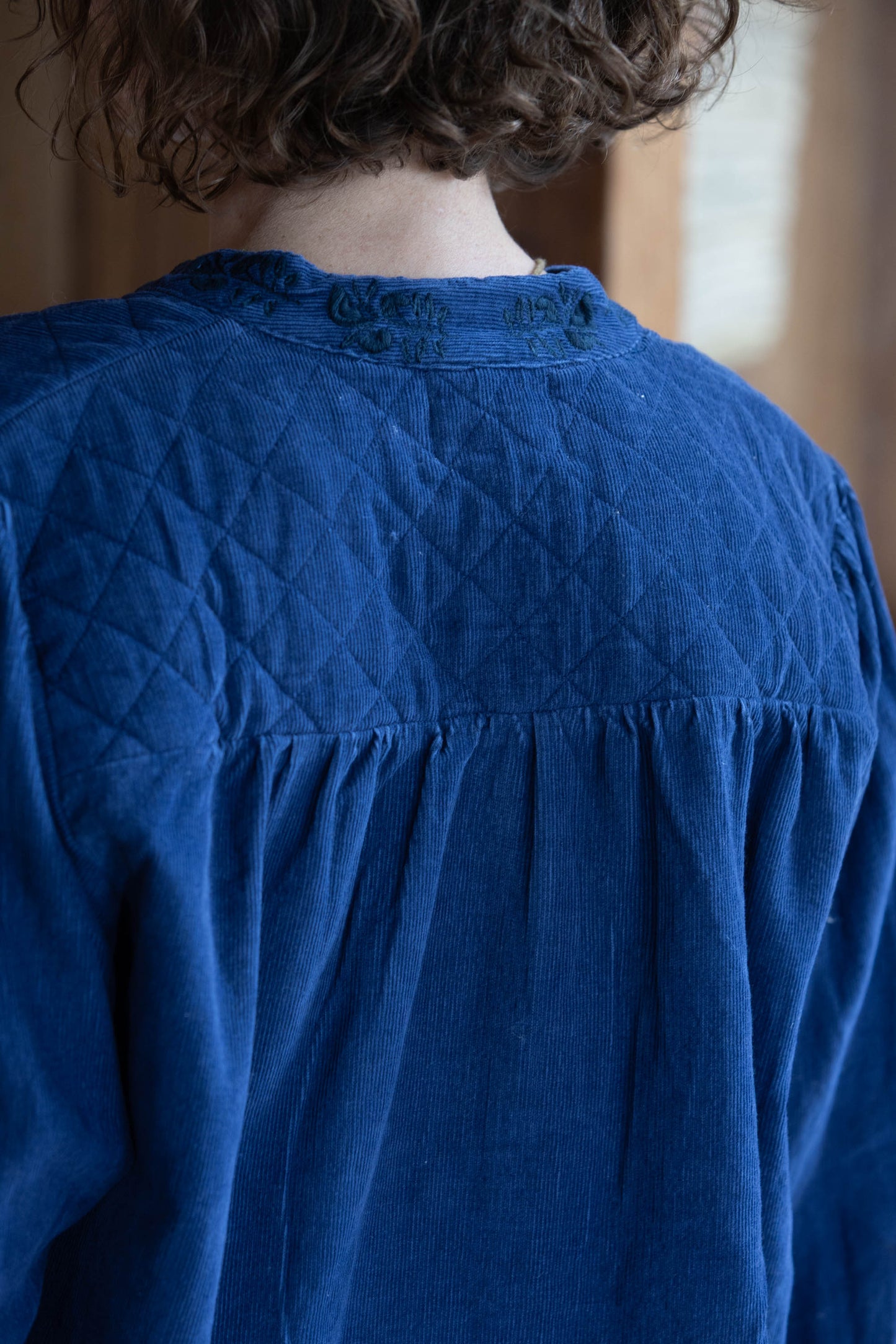 Vines Cord Shirt - Indigo