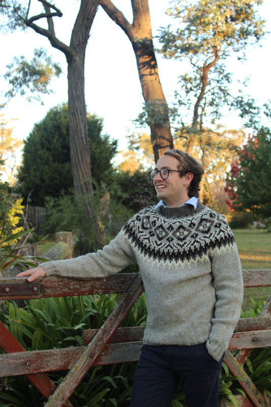 Men's Chunky Fair Isle Sweater - Wensleydale