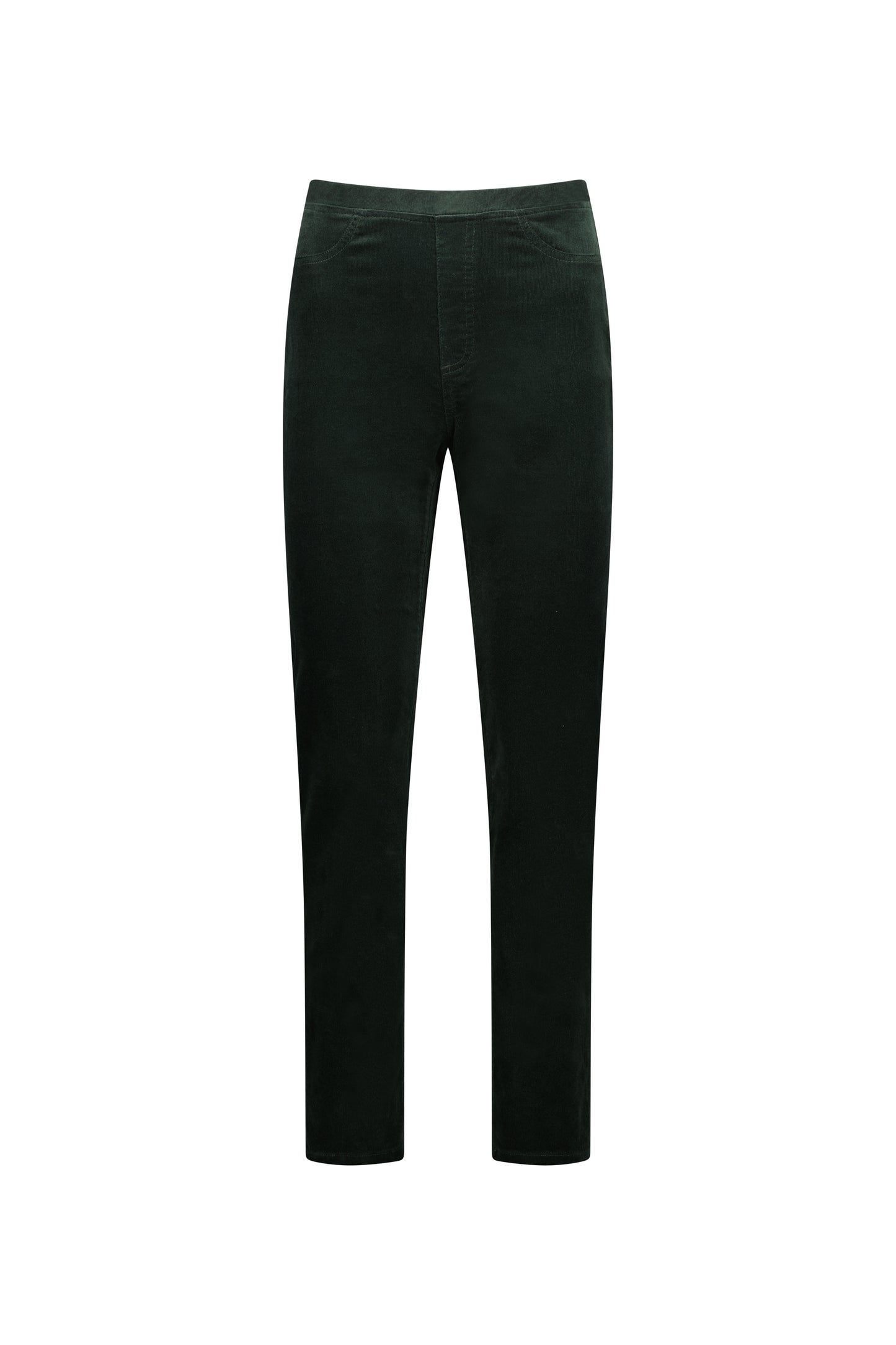 Vassalli's new Slim Cord Pants in Olive for ladies