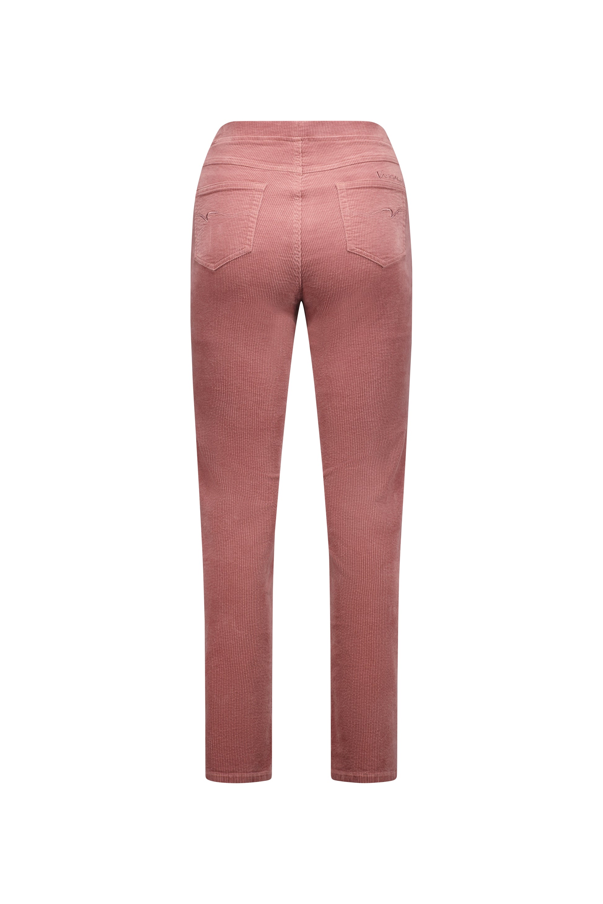 Vassalli's Slim Cord Pants for women in Rose