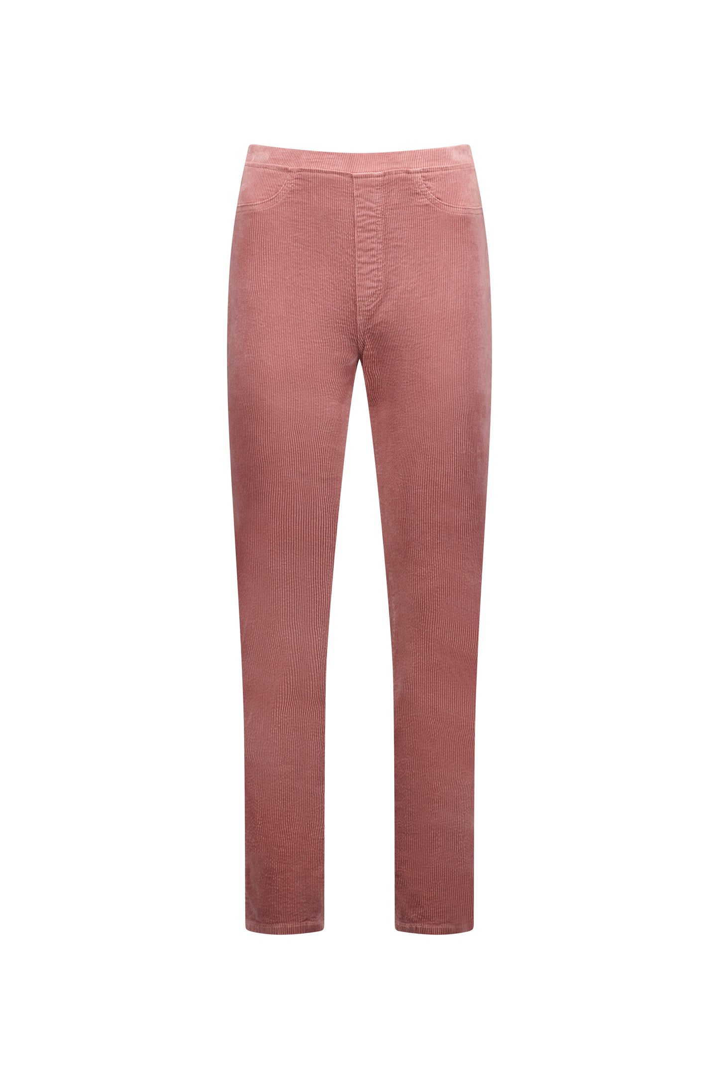 Vassalli's Slim Cord Pants for women in Rose