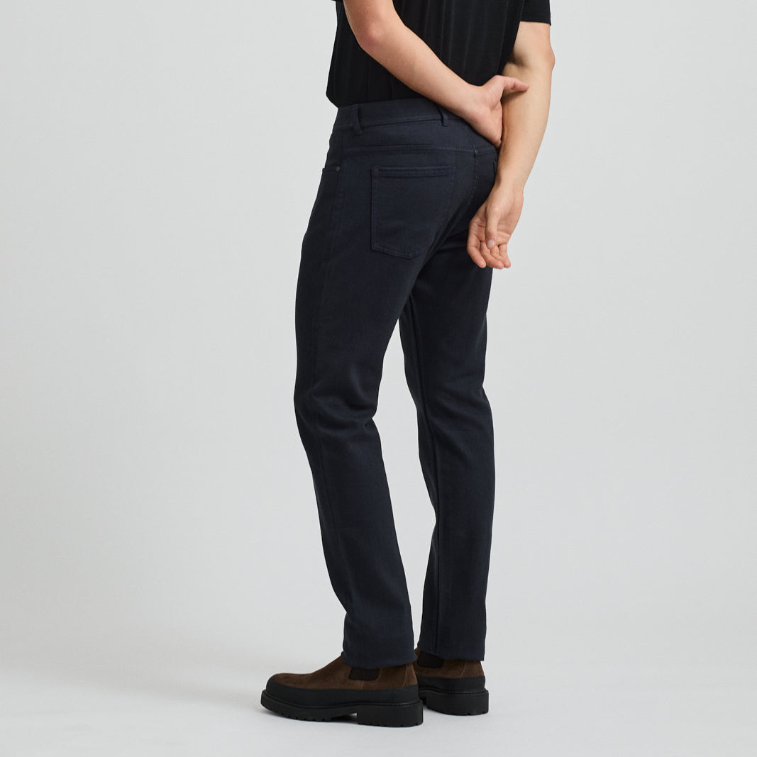 Toorallie, merino-denim, mens regular straight leg jeans in ink