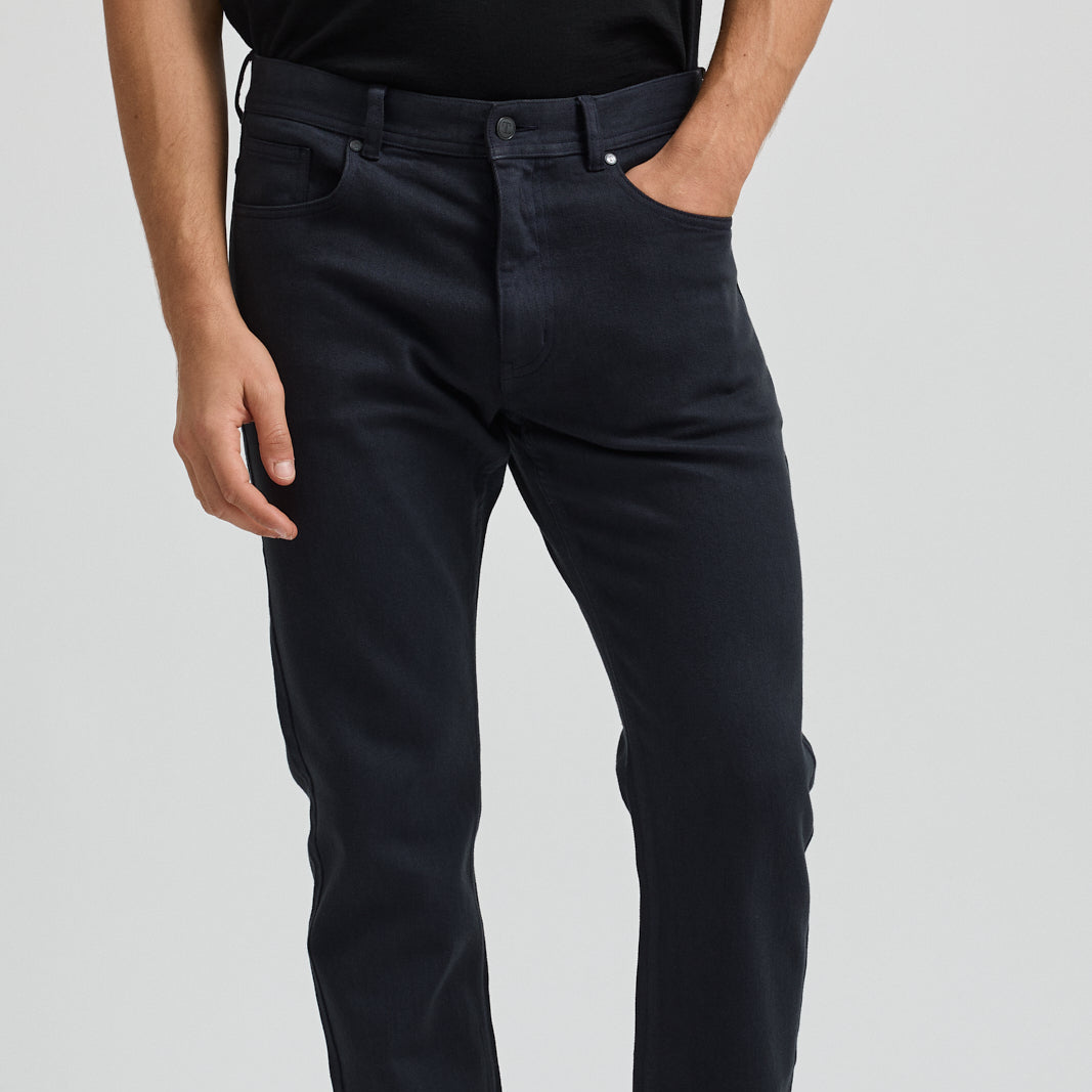 Toorallie, merino-denim, mens regular straight leg jeans in ink