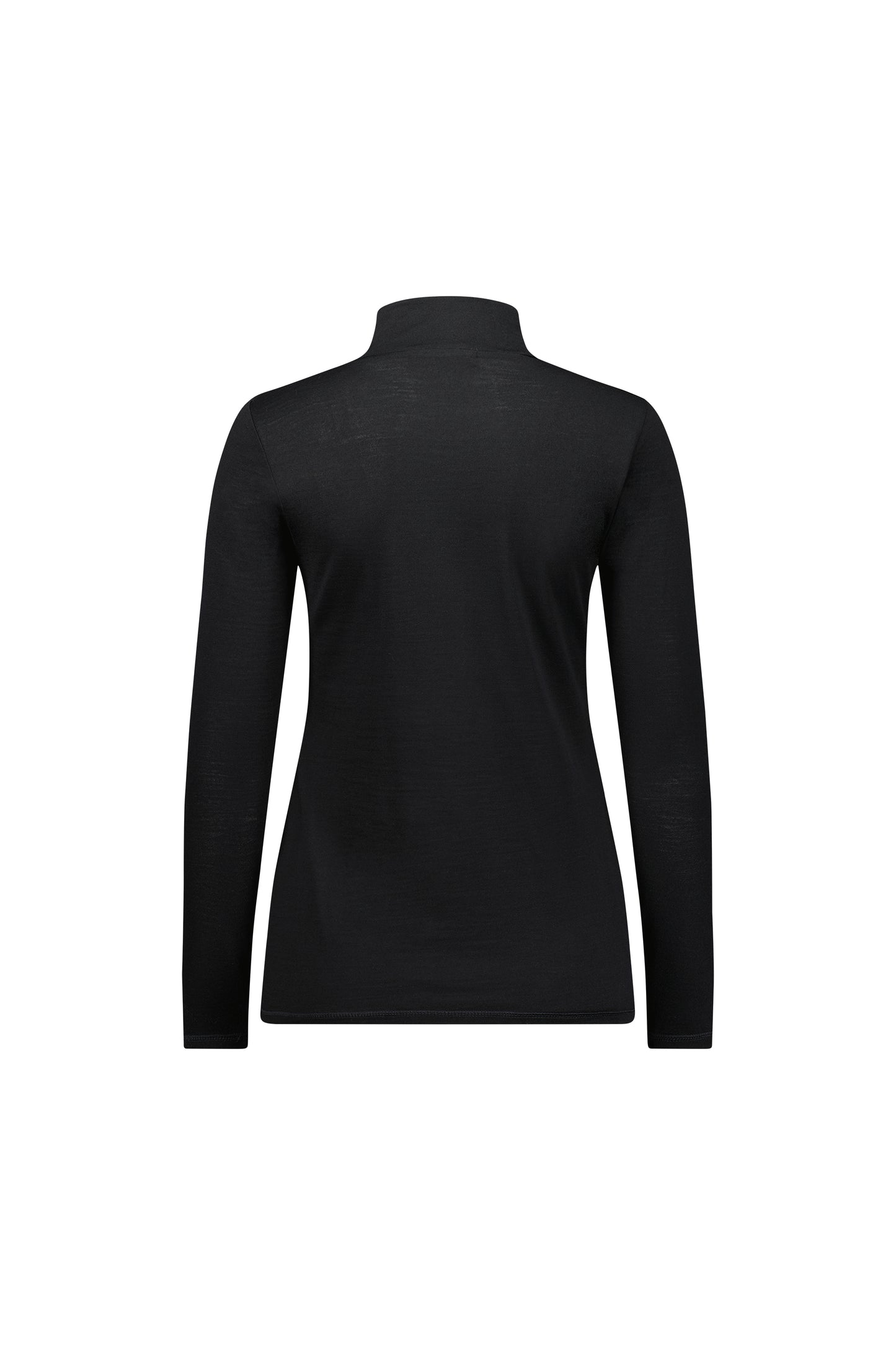 Vassalli Merino High Neck top in Black for women