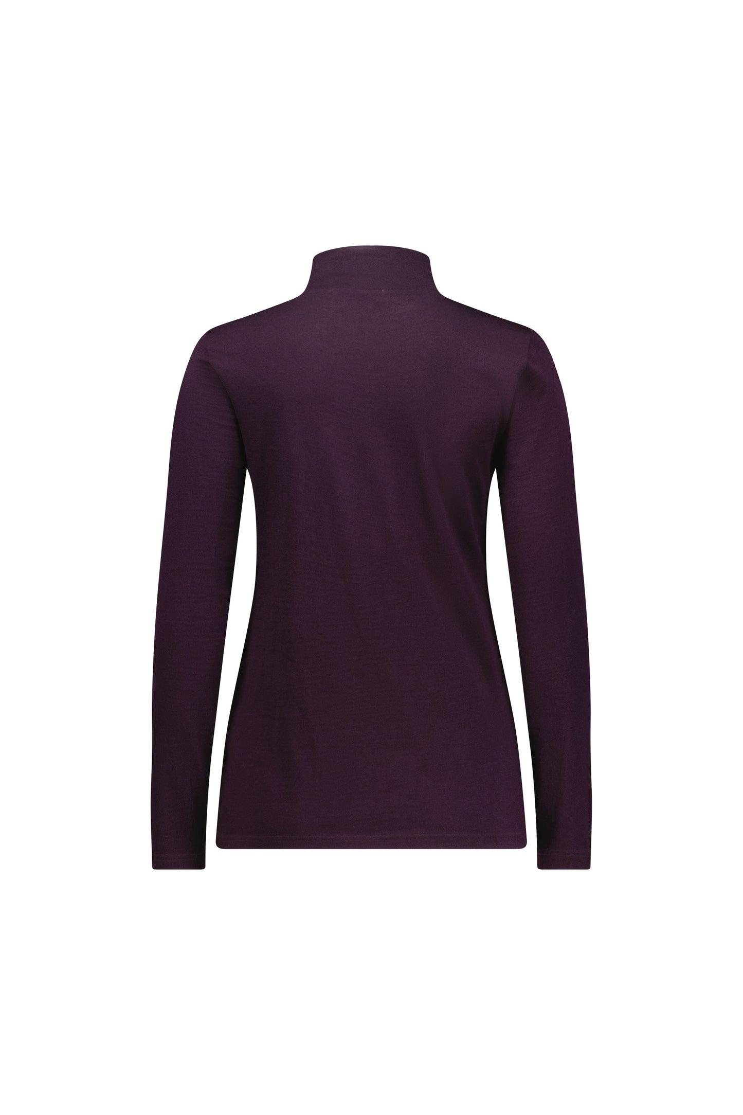 Vassalli Merino High Neck Top for women in Mulberry