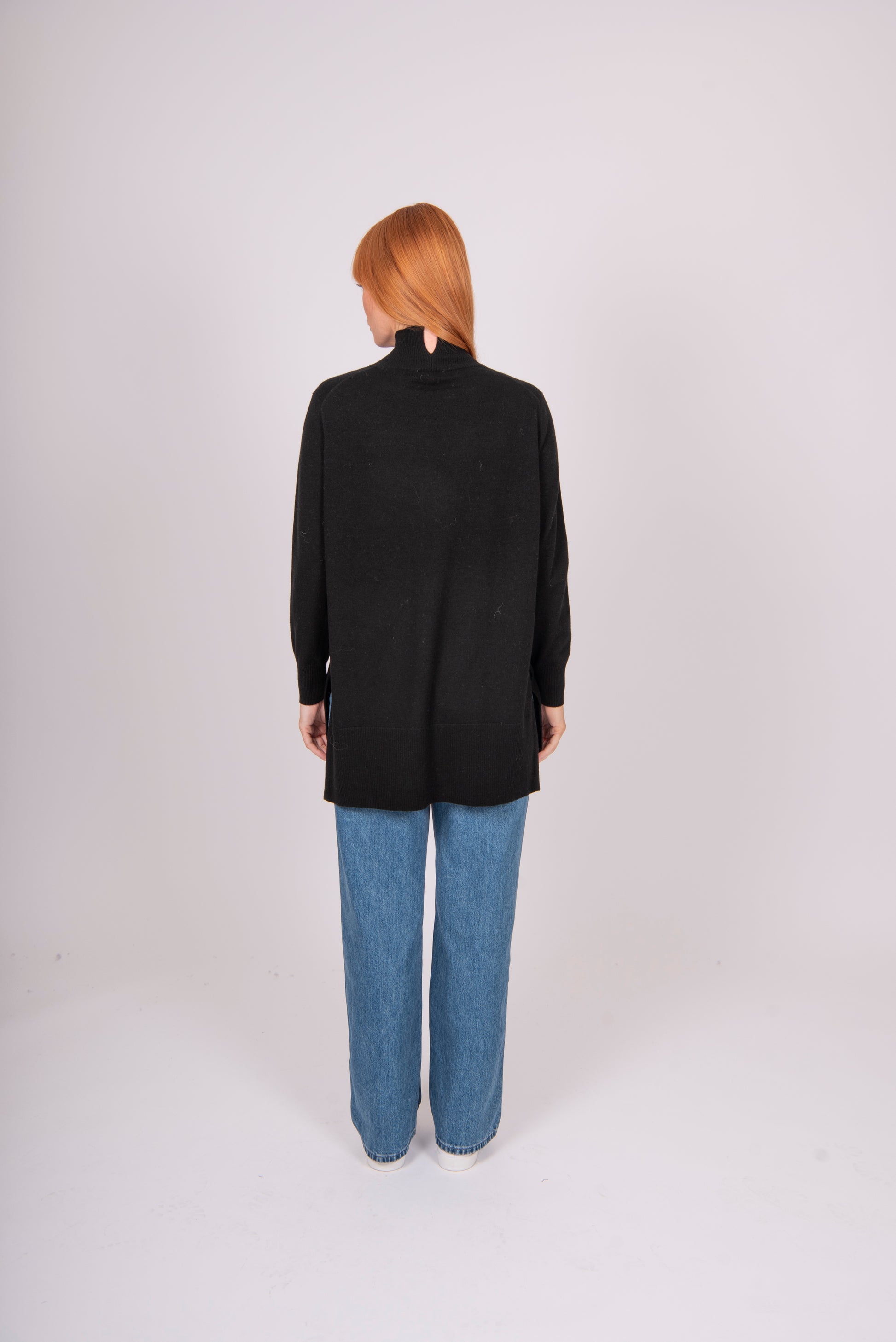 Bridge and Lord's Turtle Neck Tunic in Black for women