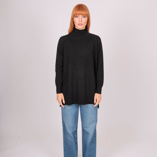 Bridge and Lord's Turtle Neck Tunic in Black for women