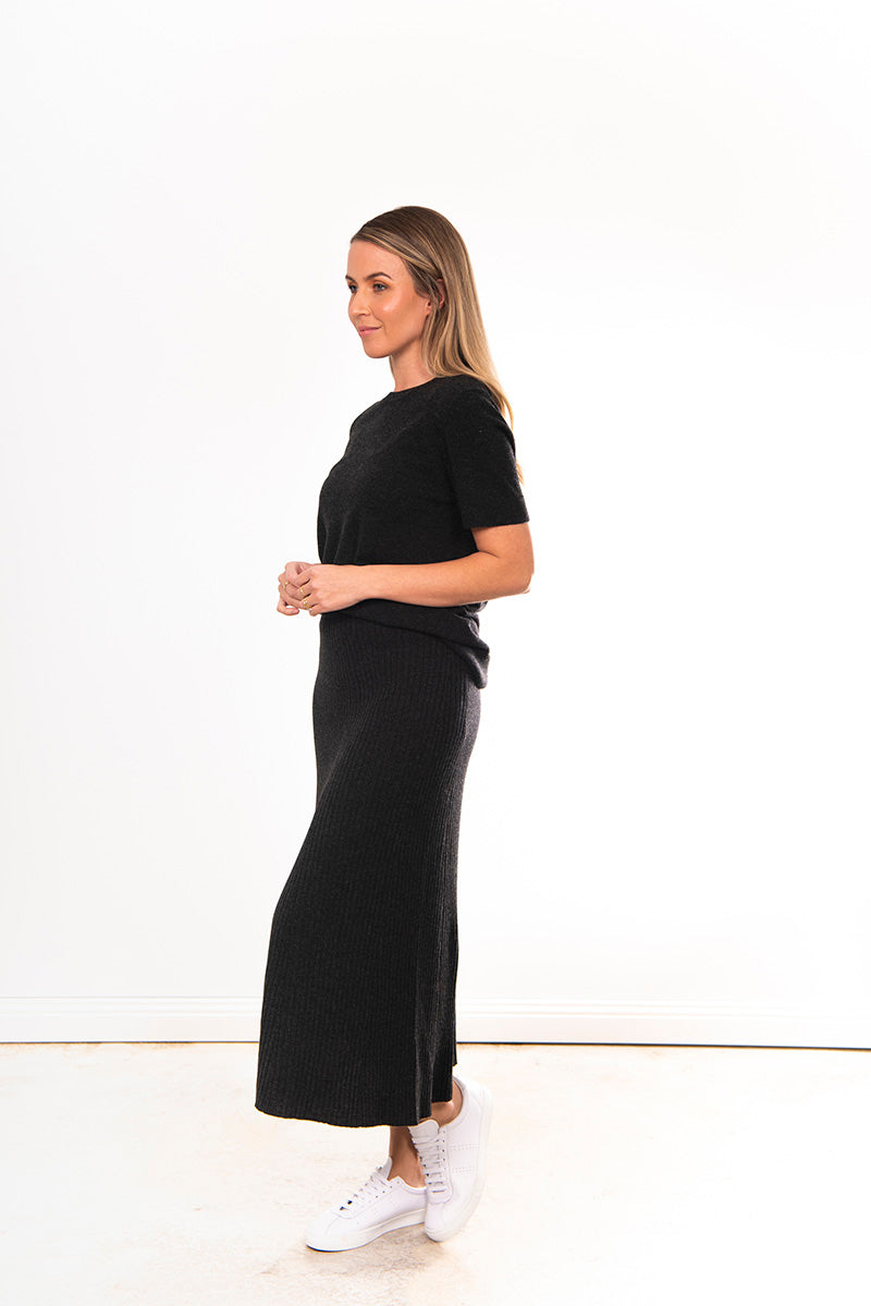 Bridge and Lord Flared Skirt Black for women