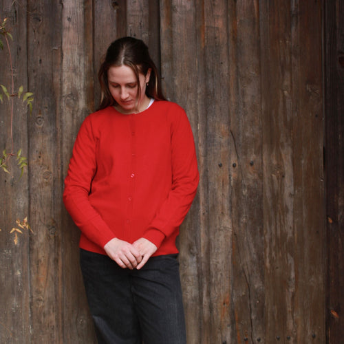 Bridge and Lored cardigan red.