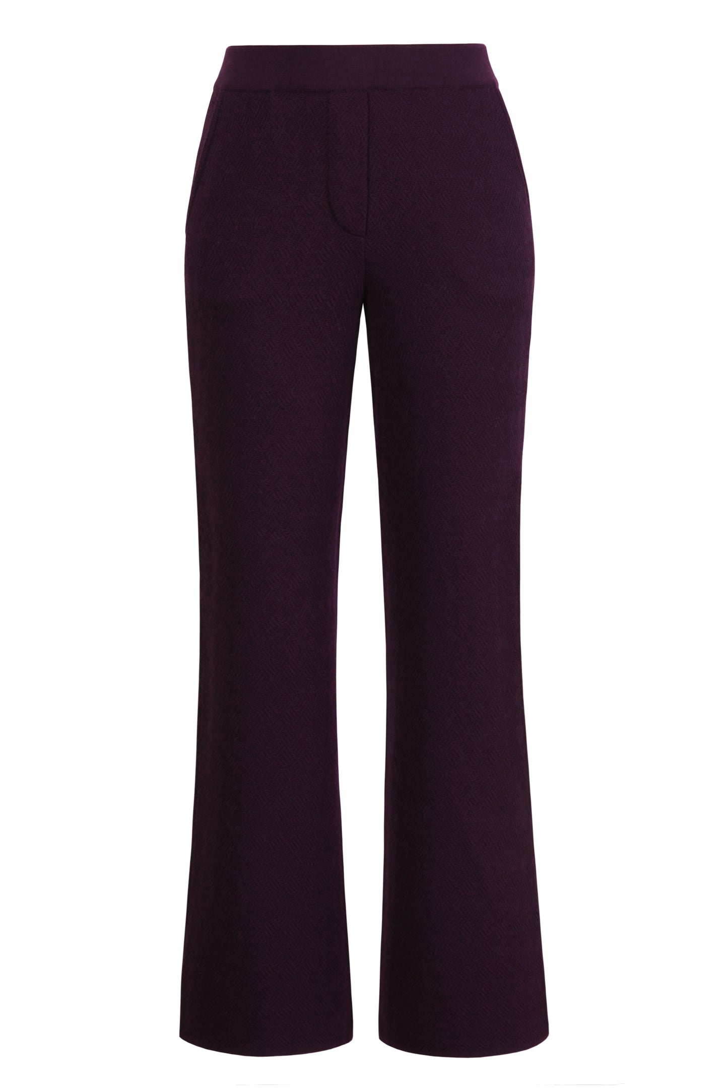 Basketweave pants from Ivko woman in purple