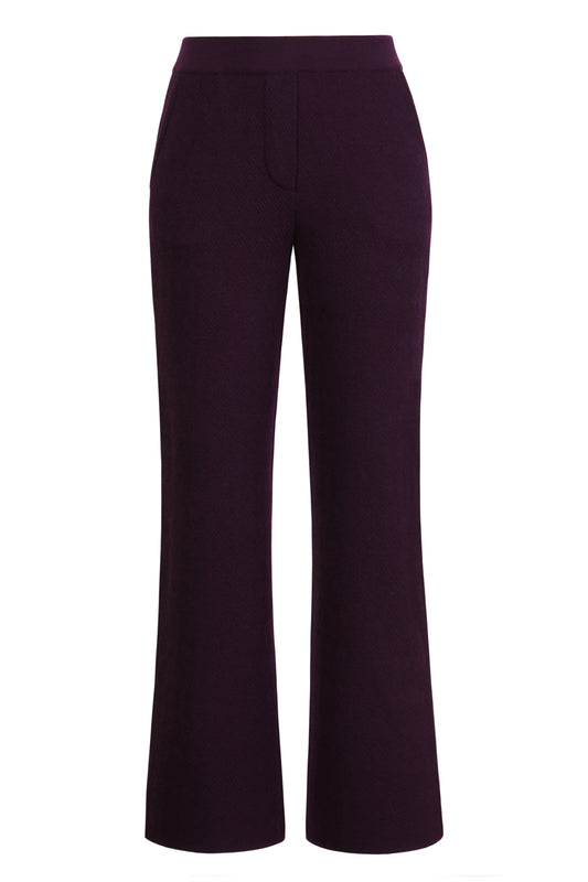 Basketweave pants from Ivko woman in purple