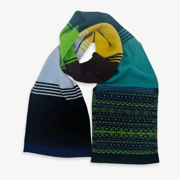 The Alloa Striped Scarf in Sirius by Eribe