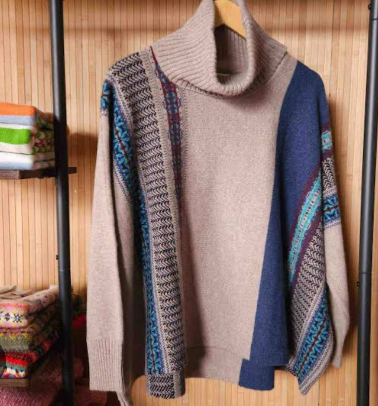 The Eribe Montrose Cowl Sweater in Oban Sky