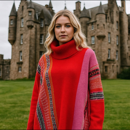 Eribe Montrose cowl in Scarlet 